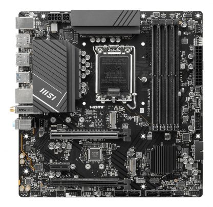 MSI PRO B760M-A WIFI motherboard Intel B760 LGA 1700 micro ATX - Image 2