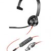 Poly Blackwire 3315 Monaural Microsoft Teams Certified USB-C Headset +3.5mm Plug +USB-C/A Adapter - Image 6