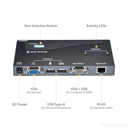 StarTech.com USB VGA KVM Console Extender over CAT5 UTP (500 ft) - Image 12