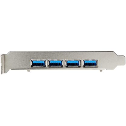 StarTech.com 4-Port USB PCIe Card - 10Gbps USB 3.1/3.2 Gen 2 Type-A PCI Express Expansion Card with 2 Controllers - 4x USB-A - U - Image 4