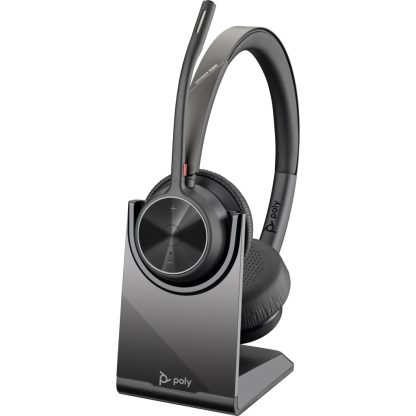 POLY Voyager 4320 UC Stereo USB-A Headset +BT700 USB-A Adapter +Charging Stand - Image 9
