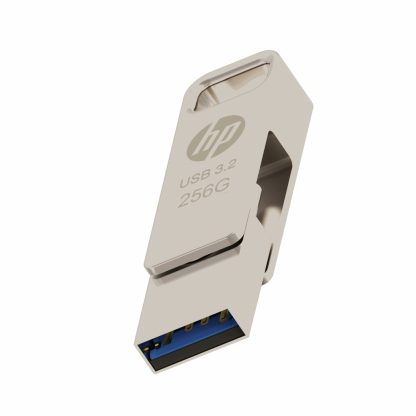 HP HPFD206C-256 USB flash drive 256 GB USB Type-A / USB Type-C 3.2 Gen 2 (3.1 Gen 2) Silver - Image 3