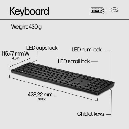 HP 650 Wireless Keyboard and Mouse Combo - Image 8