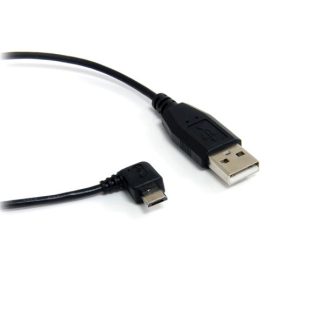 StarTech.com 3 ft Micro USB Cable - A to Right Angle Micro B