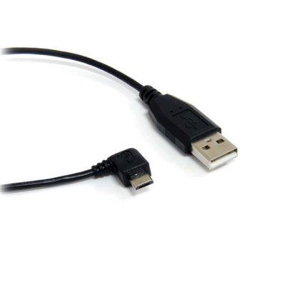 StarTech.com 3 ft Micro USB Cable - A to Right Angle Micro B