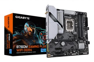 GIGABYTE B760M GAMING PLUS WIFI DDR4 Motherboard - Supports 14th Gen. Intel Core CPUs, 4+1+1 phases VRM, up to 5333MHz DDR4 (OC