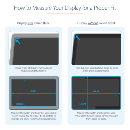 StarTech.com Monitor Privacy Screen for 24 inch PC Display - Computer Screen Security Filter - Blue Light Reducing Screen Protec - Image 10