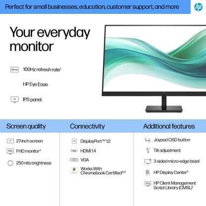 HP Series 3 Pro 27 inch FHD Monitor - 327pf - Image 2