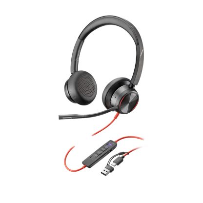 Poly Blackwire 8225 Stereo Microsoft Teams Certified USB-C Headset +USB-C/A Adapter - Image 11