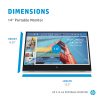 HP E-Series E14 G4 Portable Monitor - Image 5
