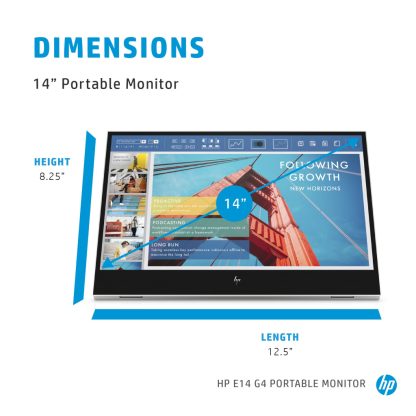 HP E-Series E14 G4 Portable Monitor - Image 7