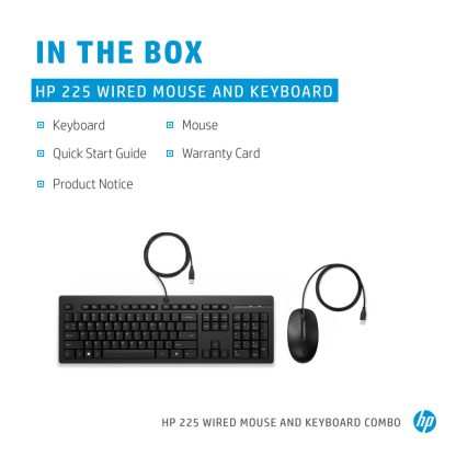 HP 225 Wired Mouse and Keyboard Combo - Image 6