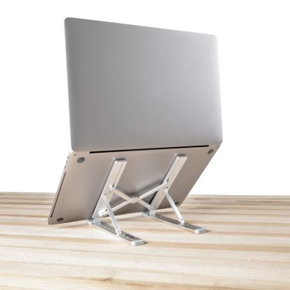 StarTech.com Foldable Laptop Riser Stand, Portable Height Adjustable Ergonomic Laptop Stand, Ventilated Aluminum Frame Supports - Image 14