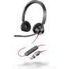 Poly Blackwire 3320 Stereo USB-C Headset +USB-C/A Adapter