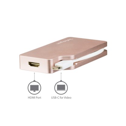 StarTech.com USB C Multiport Video Adapter with HDMI, VGA, Mini DisplayPort or DVI - USB Type C Monitor Adapter to HDMI 1.4 or - Image 4