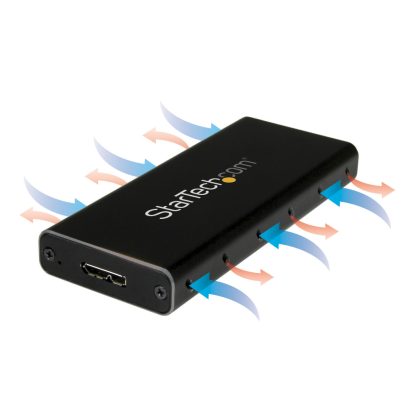 StarTech.com M.2 SSD Enclosure for M.2 SATA SSDs - USB 3.1 (10Gbps) with USB-C Cable - Image 11