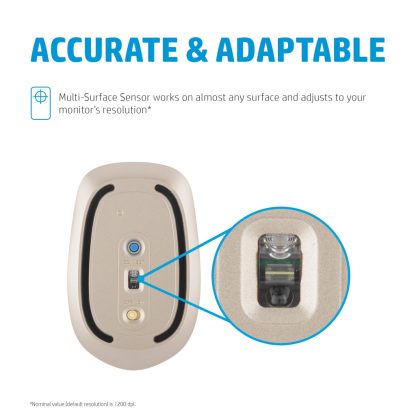 HP 410 Slim Ash Silver Bluetooth Mouse - Image 6