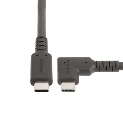 StarTech.com 1.6ft (50cm) Rugged Right Angle USB-C Cable, USB 3.2 Gen 2 (10 Gbps), Full-Featured USB C to C Data transfer Cable, - Image 5