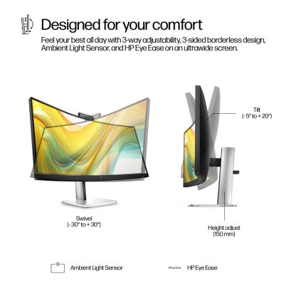 HP Series 5 Pro 34 inch WQHD USB-C Conferencing Monitor - 534pm - Image 16