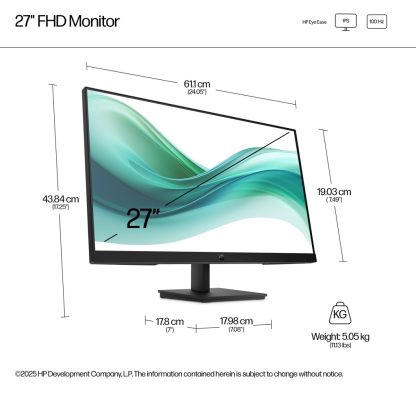 HP Series 3 Pro 27 inch FHD Monitor - 327pf - Image 4
