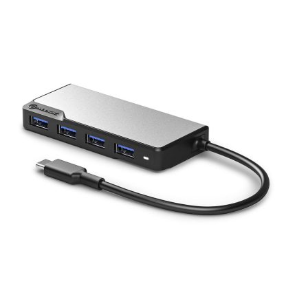 ALOGIC UCFUUA-SGR interface hub USB 3.2 Gen 1 (3.1 Gen 1) Type-C 5000 Mbit/s Black, Silver - Image 2