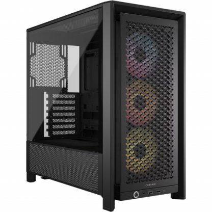 CORSAIR FRAME 4000D RS ARGB MID-TOWER PC CASE, BLACK