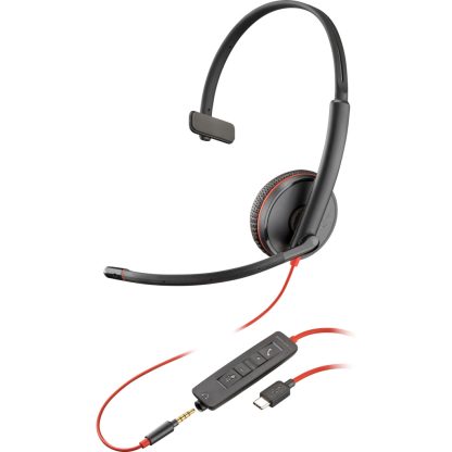 Poly Blackwire C3215 Monaural Headset +Carry Case - Image 4