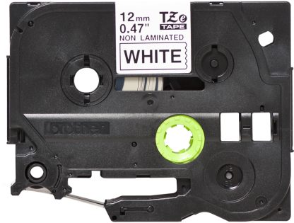 Brother Non laminated black on white tape - Image 2