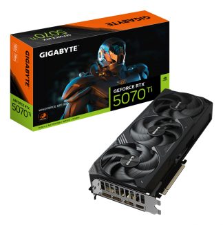 GIGABYTE GeForce RTX 5070 Ti WINDFORCE SFF 16G Graphics Card - 16GB GDDR7, 256bit, PCI-E 5.0, 2452 MHz Core Clock, 3 x DP 2.1b,