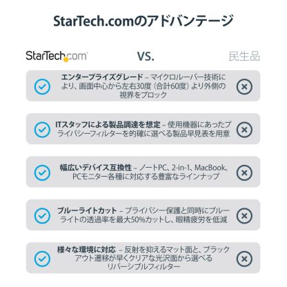 StarTech.com 28-inch 16:9 Computer Monitor Privacy Filter, Anti-Glare Privacy Screen w/51% Blue Light Reduction, Monitor Screen - Image 24