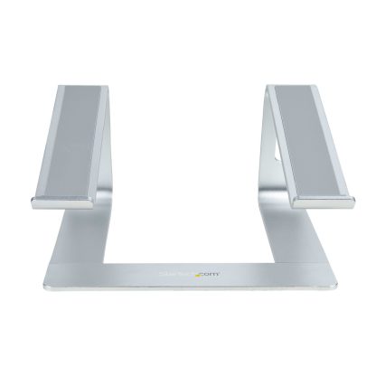 StarTech.com Laptop Stand for Desk, Supports 5kg/11lb, Aluminum, Silver, Ergonomic Laptop Riser, Portable Laptop Holder, Compute - Image 3