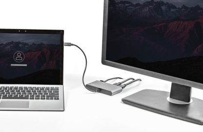 StarTech.com Thunderbolt 3 Mini Dock - Portable Dual Monitor Docking Station w/HDMI 4K 60Hz, 2x USB-A Hub (3.0/2.0), GbE - 11in/ - Image 6