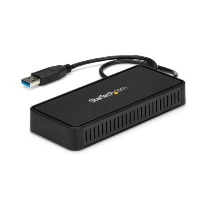 StarTech.com USB 3.0 Mini Dock - Dual Monitor USB-A Docking Station with DisplayPort 4K 60Hz Video & Gigabit Ethernet - 1ft (30c
