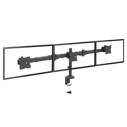 StarTech.com Desk Mount Triple Monitor Arm - Ergonomic VESA 3 Monitor Mount up to 27" - Articulating & Height Adjustable Pole M - Image 8