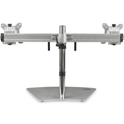 StarTech.com Dual Monitor Stand - Ergonomic Free Standing Dual Monitor Desktop Stand for two 24" VESA Mount Displays - Synchroni - Image 2