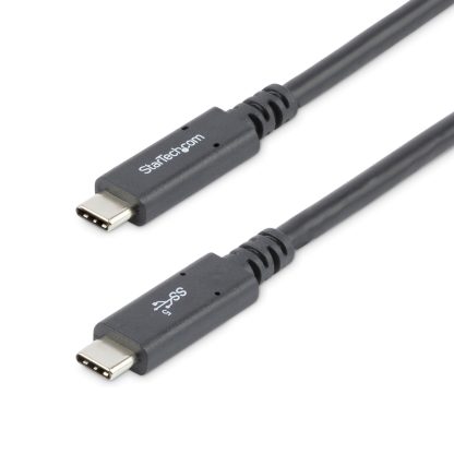 StarTech.com 6 ft (1.8 m) USB C to USB C Cable - 5A, 100W PD 3.0 - Certified Works With Chromebook - USB-IF Certified - M/M - U