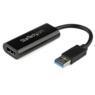 StarTech.com USB 3.0 to HDMI Adapter, USB to HDMI Monitor Converter for Windows, 1080P (no support for macOS/ChromeOS/Linux) - T