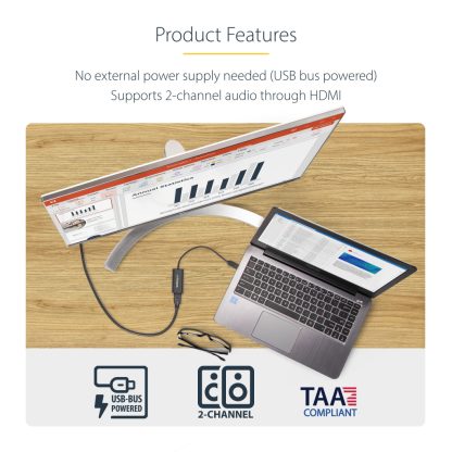 StarTech.com USB 3.0 to HDMI Adapter, USB to HDMI Monitor Converter for Windows, 1080P (no support for macOS/ChromeOS/Linux) - T - Image 9