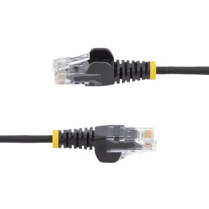 StarTech.com 1 m CAT6 Cable - Slim - Snagless RJ45 Connectors - Black - Image 3