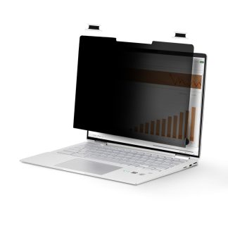 StarTech.com 14-inch 16:9 Flip-Over Privacy Screen with Touch, Anti-Glare Privacy Filter, Laptop Monitor Screen Protector with 5