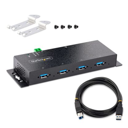 StarTech.com 4-Port Industrial USB 3.0 5Gbps Hub, Rugged USB Hub with ESD Protection, DIN/Wall/Desk Mountable USB-A Hub, USB Ex - Image 8