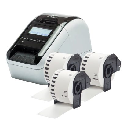 Brother QL-820NWBVMXX1 label printer Direct thermal Colour 300 x 600 DPI 176 mm/sec Wired & Wireless Ethernet LAN DK Wi-Fi Bluet - Image 2