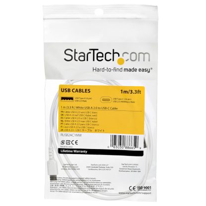 StarTech.com 1m USB A to USB C Charging Cable - Durable Fast Charge & Sync USB 2.0 to USB Type C Data Cord - Rugged TPE Jacket - Image 6