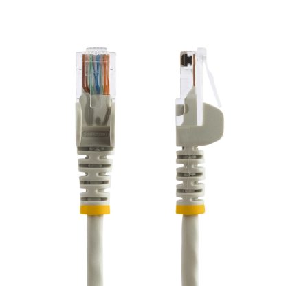 StarTech.com Cat5e Patch Cable with Snagless RJ45 Connectors - 5 m, Grey - Image 4