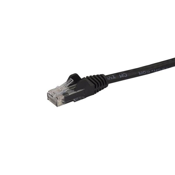 StarTech.com 1m CAT6 Ethernet Cable - Black CAT 6 Gigabit Ethernet Wire -650MHz 100W PoE RJ45 UTP Network/Patch Cord Snagless w/ - Image 2
