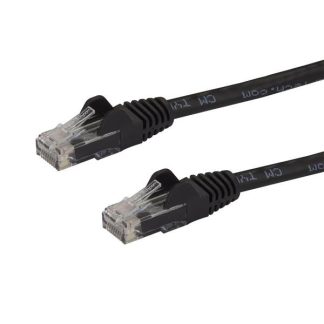 StarTech.com 1m CAT6 Ethernet Cable - Black CAT 6 Gigabit Ethernet Wire -650MHz 100W PoE RJ45 UTP Network/Patch Cord Snagless w/
