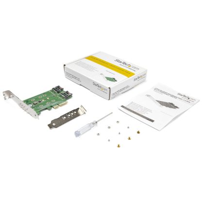 StarTech.com 3-Port M.2 SSD (NGFF) Adapter Card - 1 x PCIe (NVMe) M.2, 2 x SATA III M.2 - PCIe 3.0 - Image 5