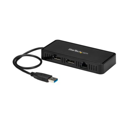 StarTech.com USB 3.0 Mini Dock - Dual Monitor USB-A Docking Station with DisplayPort 4K 60Hz Video & Gigabit Ethernet - 1ft (30c - Image 5
