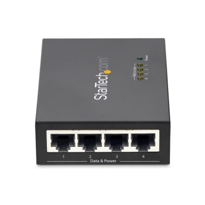 StarTech.com 4-Port Gigabit Midspan - PoE+ Injector - 802.3at/af - Image 10