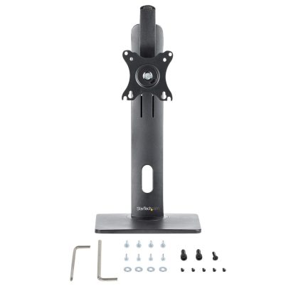 StarTech.com Free Standing Single Monitor Mount - Height Adjustable Monitor Stand - For VESA Mount Displays up to 32" (15lb/7kg - Image 2